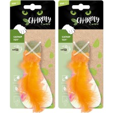 Al-Kar Ticaret Charmy Fırefly Catnipli Kedi Oyuncağı Orange 2li Paket