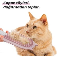 Al-Kar Ticaret Silikon Tüy Toplayıcı Tarak, Kedi Tarağı, Kedi Fırçası, Evcil Hayvan Bakım Tarağı, Tüy Temizleme Fırçası, Evcil Hayvan Tüyü Toplayıcı, Atapet (Pembe)