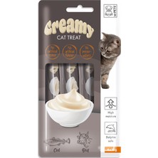 Al-Kar Ticaret Creamy Morina Balıklı Biftekli Kedi Ödülü, (4 x 15 Gr)