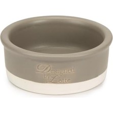 Al-Kar Ticaret Dbl Kedi Mama Su Kabı, Seramik, Mat Gri, 12CM, 300ML