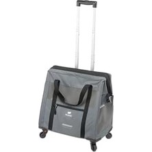 Al-Kar Ticaret Köpek Taşıyıcı Voyager, Kedi Taşıyıcı, Evcil Hayvan Taşıyıcı, Uzatılabilir Sap, Ayarlanabilir Kayışlar, Geniş Açılım, Çıkarılabilir Tekerlekler, Maks. 15 Kg, 46 x 26 x 48 Yükseklik Cm, Gri