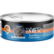 Al-Kar Ticaret Prochoice Döner Sardine, Sos Içinde Sardalyalı Tam & Dengeli Yetişkin Kedi Maması 70 gr