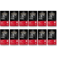 Al-Kar Ticaret Challenge Sığır Etli Yetişkin Pouch Yaş Kedi Maması 85 gr x 12 Adet