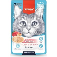 Al-Kar Ticaret Pouch Ton Balıklı ve Karidesli Yaş Kedi Maması 70GR x 10 Adet