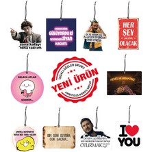 10 Adet Atarlı Giderli Sözlerden Oluşan Hediyelik Oto Kokusu ve Aksesuari