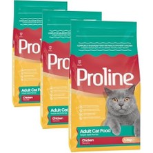 Al-Kar Ticaret Proline Tavuk Etli Yetişkin Kedi Maması 1.2 kg (3 Paketi)