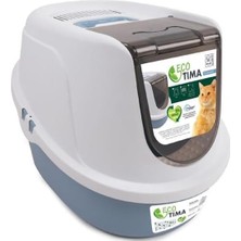 Al-Kar Ticaret Eco Tıma Kedi Tuvaleti (M) Ocean Blue