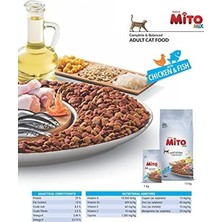 Al-Kar Ticaret Mito Mix Adult Cat Tavuklu ve Balıklı Renkli Taneli Yetişkin Kedi Maması 1 kg