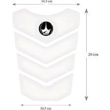 Al-Kar Ticaret Tank Pad, ile Uyumlu, Bmw ile Uyumlu, Ile Uyumlu Tank Pad, Kaydırmaz Motosiket Tank Padi, Dayanıklı Motosiklet Yakıt Tankı Koruma. GT02 (Şeffaf - Transparan)