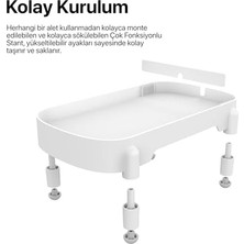 Al-Kar Ticaret Smart Mama Standı | Çok Fonksiyonlu Ayarlanabilir Kedi ve Köpek Uyumlu Mama Kabı Standı X8788
