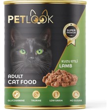 Al-Kar Ticaret Konserve Kedi Maması Yetişkin Kuzu Etli, Kıyılmış Etli, Pate 415 gr Yaş Mama Düşük Tahıllı