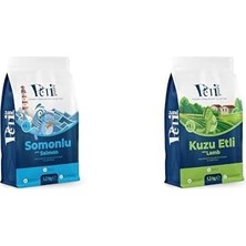 Al-Kar Ticaret Somonlu ve Kuzulu Kuru Yetişkin Kedi Maması 1,2 kg x 2 Adet - Besleyici Vitamin Ilaveli Tam ve Dengeli Mama