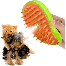 Al-Kar Ticaret Buharlı Kedi ve Köpek Tarağı, Yumuşak Silikon Başlıklı, Kedi Köpek Yıkama Fırçası Oze-39