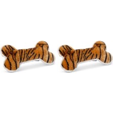Al-Kar Ticaret Köpek Oyuncağı Kemik, Peluş, Kahverengi, 30X16X4CM (2 Paketi)