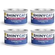 Al-Kar Ticaret Gimcat Konserve Kedi Maması Shinycat Jelly (Jöle Içinde) Ton Balığı Kısırlaştırılmış Kediler Için 70