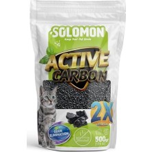 Al-Kar Ticaret Solomon Carbon 500 gr Koku Giderici - Kedi Kumu Koku Giderici Kokusuz Kedi Tuvaleti Doğal Kum Kokusu Önleyici Aktif Karbon