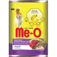 Al-Kar Ticaret Me-O Canned Deniz Lezzetleri Karides Soslu Kedi Konserve, 400 gr
