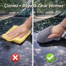 Al-Kar Ticaret - 4 Parmak Cila Eldiveni, Mikrofiber Cila Uygulama Pedi, Araba Pasta Cilası Uygulama Wax Padi, Yıkanabilir&tekrar Kullanılabilir Parlatma Padi