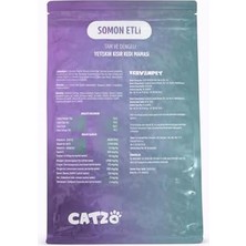 Al-Kar Ticaret Catzo Somon Etli Kısır Kedi Maması 500 G | Sterilised Dry Cat | Omega 3-6 Destekli, Dengeli Beslenme