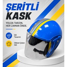 Lacivert Yarım Kask Motosiklet Kaskı Scooter Motor Bisiklet Kaskı Açık Model