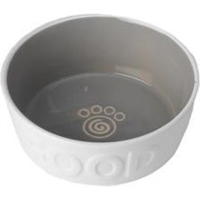 Al-Kar Ticaret Petrageous 14013 Back To Basics Bulaşık Makinesi ve Mikrodalgada Kullanılabilir Köpek Maması Kasesi 15 cm Çap 6 cm Yükseklik 6,25 cm Orta ve Büyük Köpekler ve Kediler Için, Beyaz
