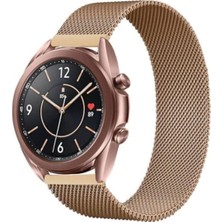 Mabelme -????samsung ile Uyumlu Galaxy 42MM Kordon Metal Milano Kordon Gümüş