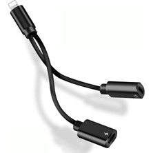 Mabelme Lightning Kulaklık Şarj Çoklayıcı Çevirici Dönüştürücü Adaptör