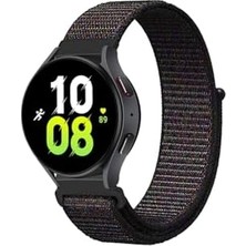 Mabelme - Galaxy 42MM (20MM) ile Uyumlu Kordon Hasır Kordon Siyah-Kırmızı -Noktalı-No7