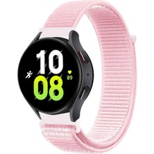 Mabelme - Gear S3 (22MM) Kordon Hasır Kordon Pearl PINK-NO17