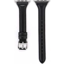 Mabelme 42MM Ile Uyumlu Krd, 28 Deri Kordon, Siyah