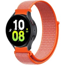Mabelme - ile Uyumlu Galaxy 42MM (20MM) Kordon Hasır Kordon Turuncu-No4