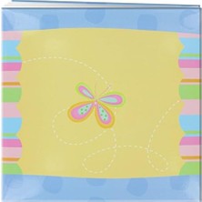 Al-Kar Ticaret 30 cm x 30 cm Postbound Aplike Kapak Hatıra Defteri, Kelebek
