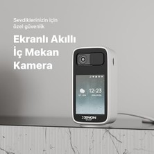 Mabelme Smart Ev Kamerası (Ekranlı) | 2560P 4mp Mobil Kontrol Wifi 360° Hareket Takip Bebek Kamerası 2'li Set