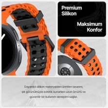 Mabelme Galaxy 8 (40MM/44MM) ve 8 (46MM) ile Uyumlu Hafif ve Yumuşak Çift Renkli Ocean Loop Silikon Kordon
