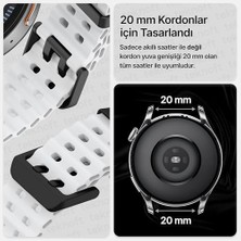 Mabelme Galaxy 7/6/5/4/fe Serisi (40MM/44MM), 6/4 (47MM/43MM/42MM) ve 5 Pro (45MM) Için Konforlu Ocean Loop 20MM Silikon Kordon