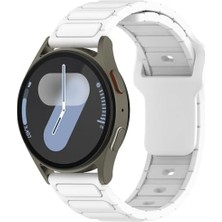 Mabelme Galaxy 46MM ile Uyumlu Cns KRD-132 22MM Silikon Kordon Strap Kayış - Mavi