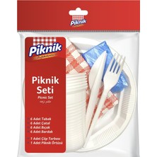 Mabelme Piknik Kullan At Seti Ekonomik 6'lı Beyaz 1525