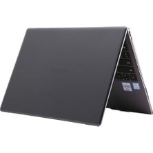 Mabelme Matebook x 13 Kılıf Uyumlu Kristal Parlak Şeffaf Sert Hard Ince Hafif Parmak Izi Bırakmayan Koruma 2020-2021 Siyah