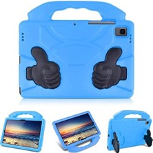 Mabelme iPad Air 1 Air 2 9.7 ile Uyumlu Kılıf Tutmalı Standlı Silikon A1566 A1567 A1474 A1475 A1476 Mavi