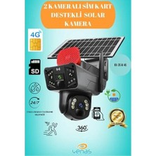 Mabelme Rx-35 Aı 4g Güvenlik Kamerası, 6 Megapiksel Çift Lens, Hareket Algılama, 4g Sım Kart ve Güneş Paneli Uyumluluğu