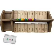 Mabelme Smartmath Abacus Game Set – 2 Kişilik Ahşap Matematik Oyunu | Abaküs ile Sayı Öğrenme & Toplama Kartları | Eğitici Stem Seti | Çocuklar Için Yılbaşı Hediyelik Zeka Oyunu