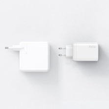 Al-Kar Ticaret CH-0120 Gan Serie 100W 2C1A Mini Gan Şarj Cihazı (Eu Plug – Beyaz)