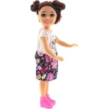 Mabelme Baonier Çiçek Etekli 14 cm Sarışın Tekli Kız Bebek