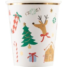 Mabelme - Jolly Christmas Cups - Yeni Yıl Bardaklar (8'li)