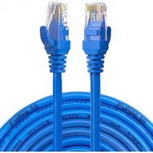 Al-Kar Ticaret Cat6 Ethernet Kablosu (20 Metre) - 1000 Mbps’e Kadar Veri Aktarımı - Fabrikasyon Konnektörlü - Mavi