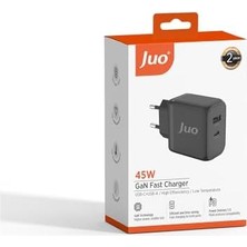 Al-Kar Ticaret 45W Gan Usb-C + Usb-A Şarj Aleti & iPad & & Uyumlu Pd Type-C Hızlı Şarj Cihazı Siyah