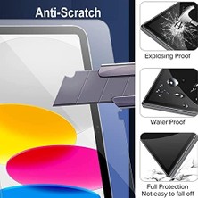 Al-Kar Ticaret Kzıoacsh iPad 10. Nesil 10,9 Inç 2022 Için Ekran Koruyucu, 2'li Paket Hd Temperli Cam Ekran Koruyucu Kapak Yüksek Sertlik Çizilmez Parmak Izi Önleyici Koruyucu Film iPad 2022 Için