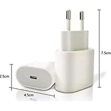 Al-Kar Ticaret Happy 11 12 ve 13 Için Smart Hızlı Şarj Adaptörü. Type-C 20 Watt Pd Uyumlu Şarj Başlığı. 8 ve Üst Modelleri ile Uyumludur