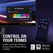 Mabelme Light Strip Işık Şeridi, Rgbww Led, 16M Renk ve Sıcaklık Ayarlı Ekstra Beyaz Led, 2000 Lümen, Mobil&windows&mac Uygulamaları ve Stream ile Kontrol Edilebilir (10LAA9901)