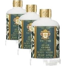 Mabelme Saponificio Artigianale Fiorentino Duş Jeli 500 ml - Vetiver And Argan (3 Paketi)